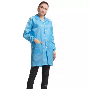 Wholesale anti-static jacket dust-free workshop dustproof work clothes white blue electrostatic clothes